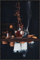 "Upside And Down Again (with Coffee)"  by Dina Belenko, 17x25"