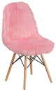 Shaggy Dog Light Pink Accent Chair