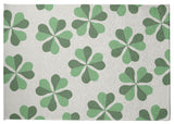 Lucky Patch St. Patrick's Day Chenille Rug, Laurel Tree Green, 8'x10'
