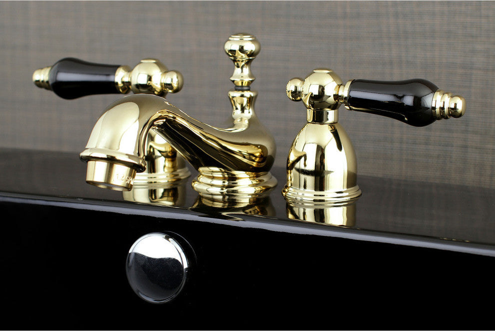 Kingston Brass Mini-Widespread Bathroom Faucet, Polished Brass