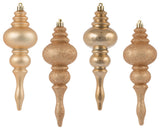 Vickerman 7" Finial 4 Finish Asst 8/Bx, Cafe Latte, 7"