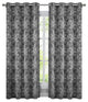 Bali 2PC Blackout Abstract Grommet Curtains, Black, 108"x84"