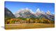 Grand Tetons Panorama, Landscape Canvas Art Print, 32"x16"