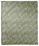 Green Dainty Floral 50x60 Coral Fleece Blanket