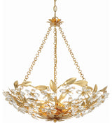 Crystorama Lighting Group MSL-306 Marselle 6 Light 24"W Taper - Antique Gold