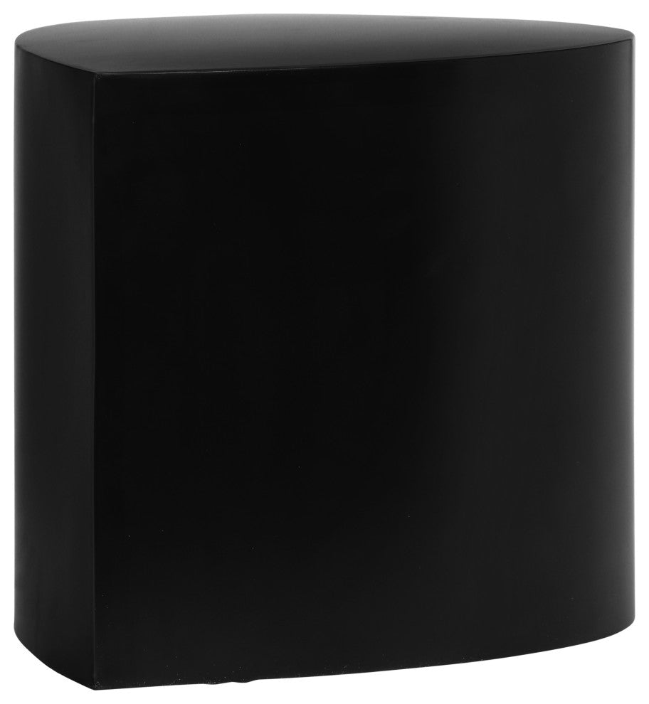 Petal Finished Iron Metal Coffee Table, Black, 1 Piece