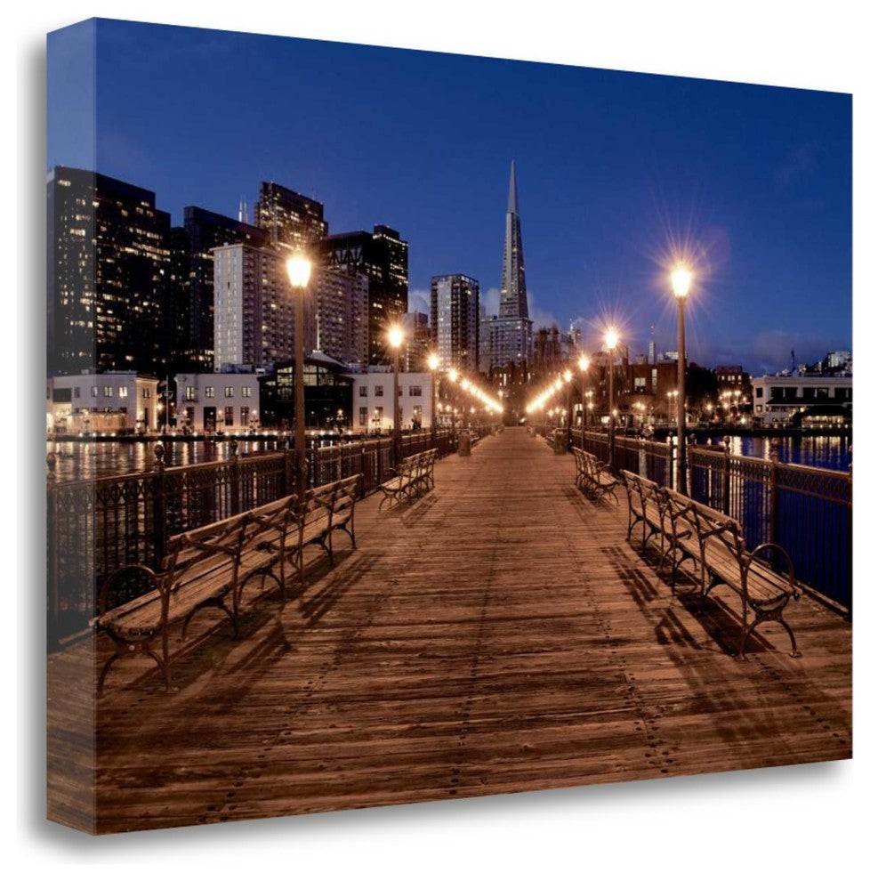"Broadway Pier - 21" By Alan Blaustein, Giclee Print on Gallery Wrap Canvas