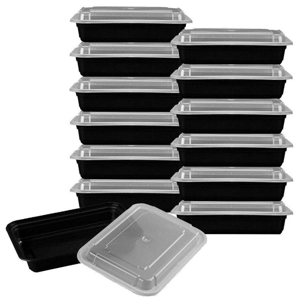 Heim Concept Premium Meal Prep Food Containers With Lids, 12-Pack