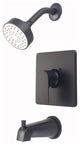Single Handle Tub and Shower Trim Set, Matte Black
