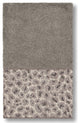 Linum Home Textiles Turkish Cotton Spots Embellished Hand Towel, Dark Gray