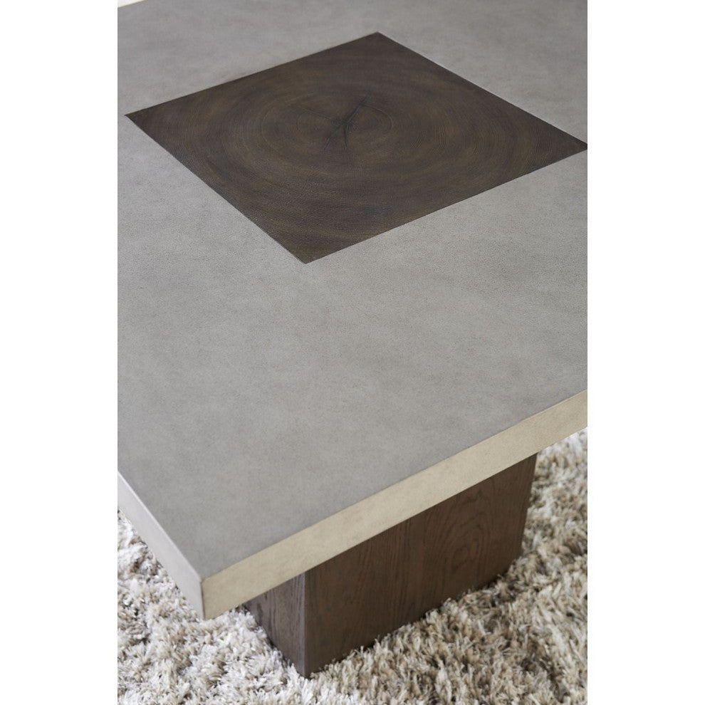 Modus Modesto 5PC Concrete Dining Set in Concrete/French Roast
