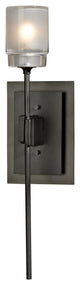 Echo Sconce, Dark Smoke Finish, Cast Glass