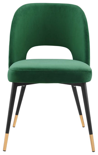 Rouse Performance Velvet Dining Side Chair Emerald