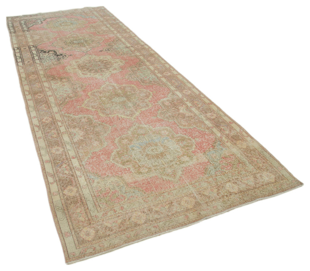 Rug N Carpet - Handmade Turkish 4' 8" x 12' 7" Unique Runner Rug