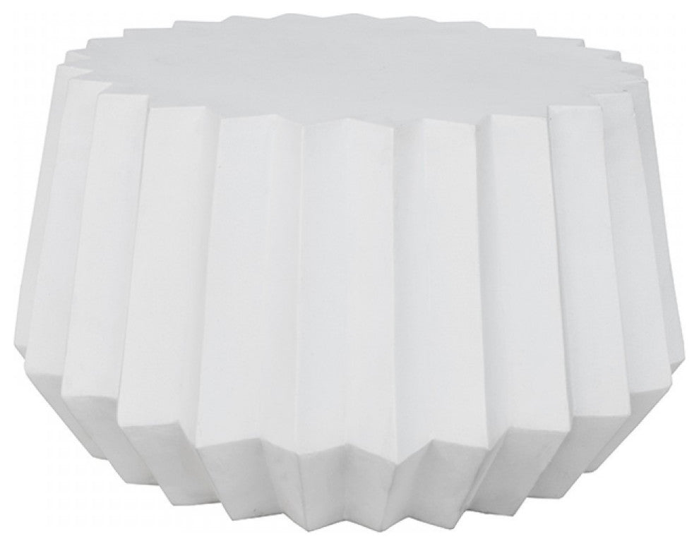 Modern White Concrete Abstract Coffee Table