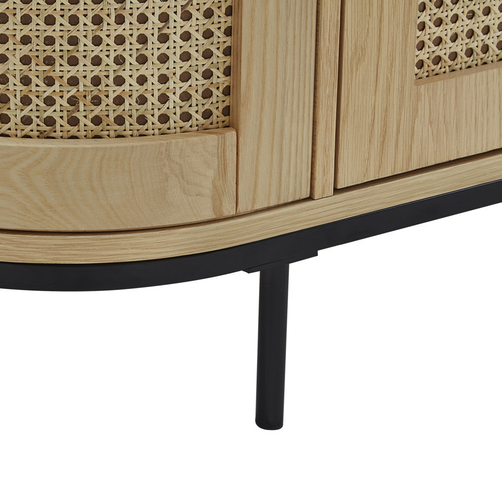 Loft Lyfe Darrius Sideboard, Storage, 2-Door, 63Lx17.7Wx28.3H, Oak