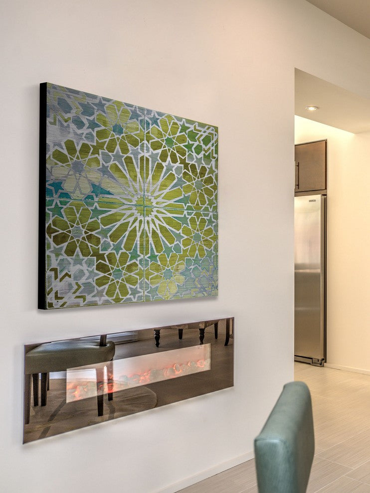 "Boucles" Print on Brushed Aluminum, 32"x32"