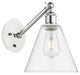 Innovations 317-1W-WPC-GBC-82 1-Light Sconce, White and Polished Chrome
