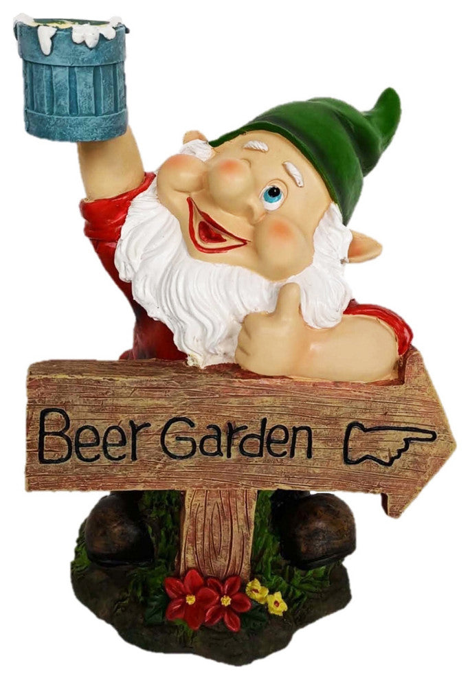 10.5" Beer Garden Gnome