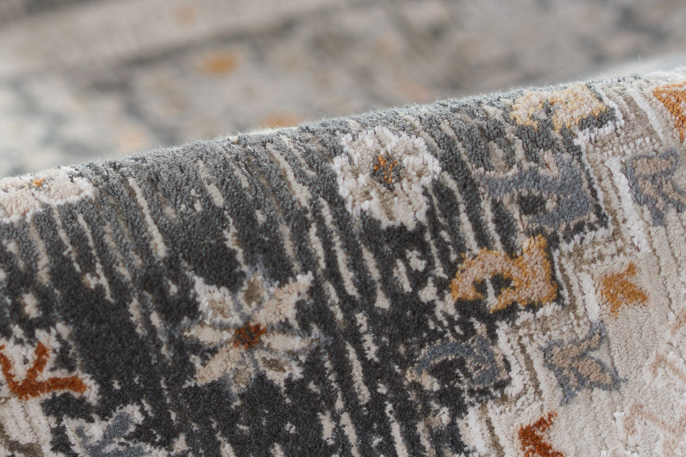 Momeni Cambridge Viscose Slate Area Rug 3'11" X 5'5"