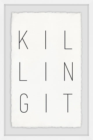"Killing It" Framed Painting Print, 12"x18"