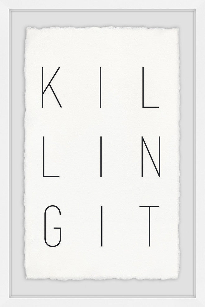 "Killing It" Framed Painting Print, 12"x18"