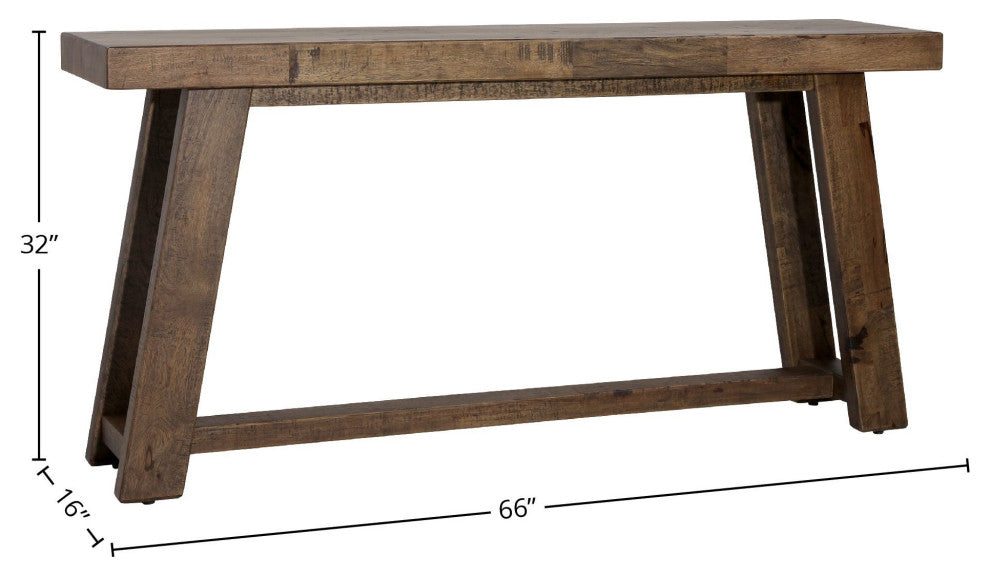 Rockridge 66" Wide Console Table, Brown