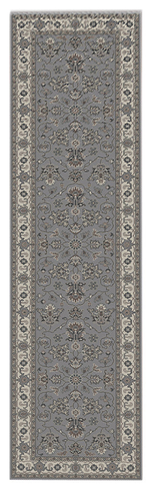 Antiquity Ledbury Runner, Gray, 2'6" x 10', Persian