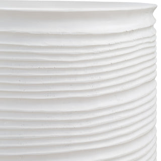 Uttermost - 24117 - Drum Table - Borderline - Plaster White