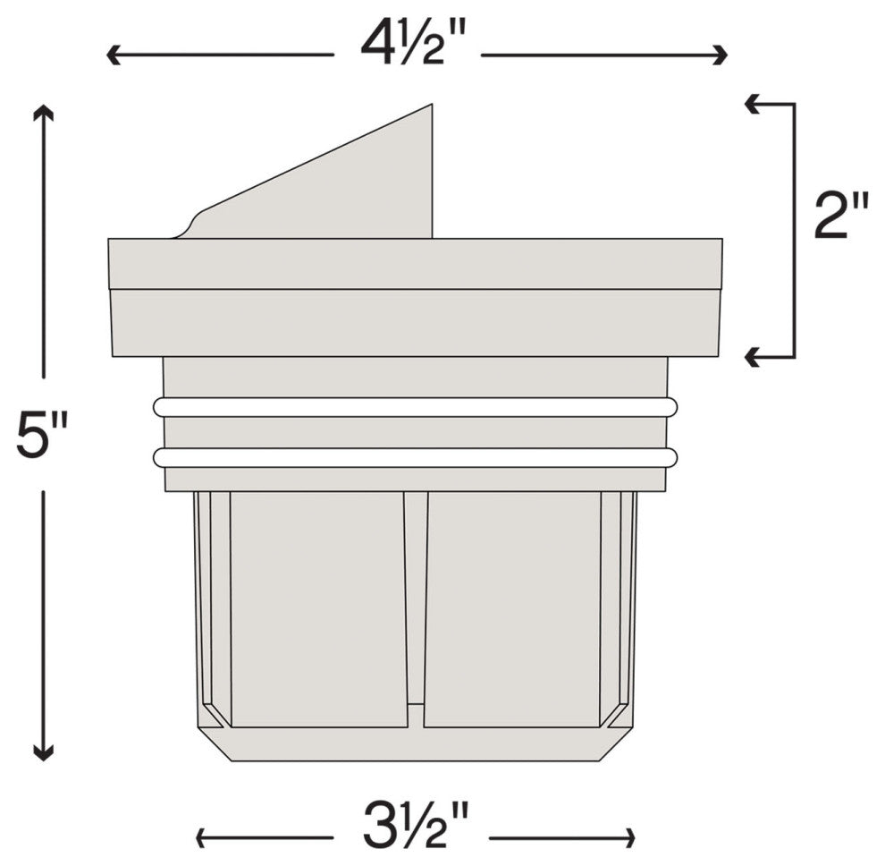 Shielded Well Light LED Well Light, Matte Bronze