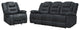 Bolton Misty Storm Manual Glider Reclining Sofa and Recliner