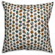 Blue Fruit Pattern Throw Pillow Cover, 18"x18"