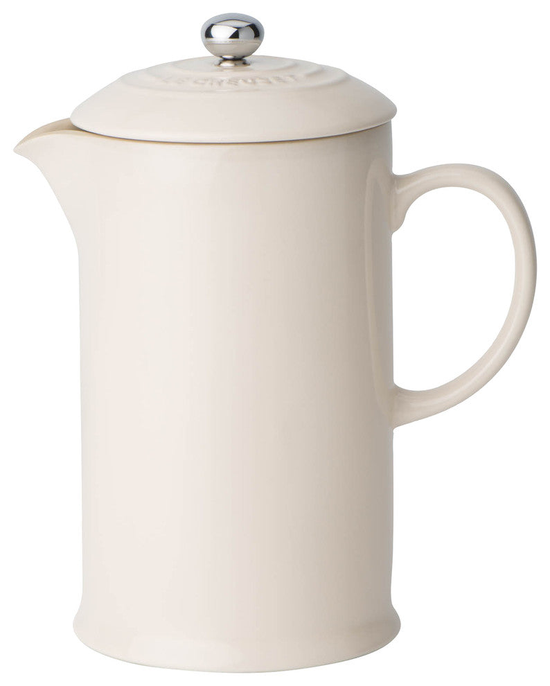 Le Creuset Stoneware Cafeteria With Metal Press, Almond