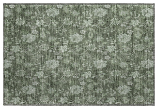 Premium Machine Washable Mayfield AMF680 Olive 1'8" x 2'6" Rug