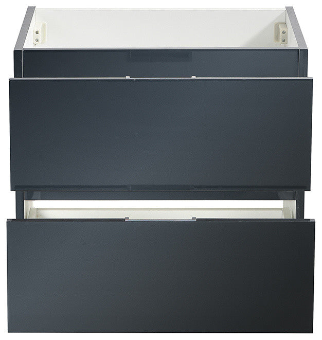 Valencia Wall Hung Bathroom Cabinet, Dark Slate Gray, 24"