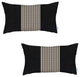 Set of 2 Tan Mid Houndstooth Lumbar Pillow Covers