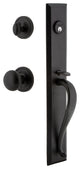 Ageless Iron Keep 1-Piece Dummy Handleset With Grip, Loch Rosette and Keep Knob