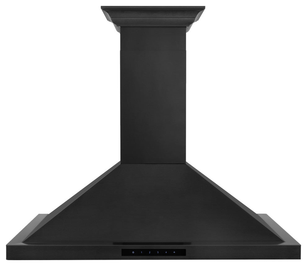 ZLINE 36" Convertible Vent Wall Mount Hood in Black Stainless (BSKBNCRN-36)