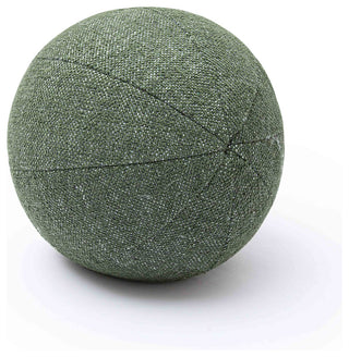 Boba Round Pillow, Forest Green Textured Basketweave, 14"
