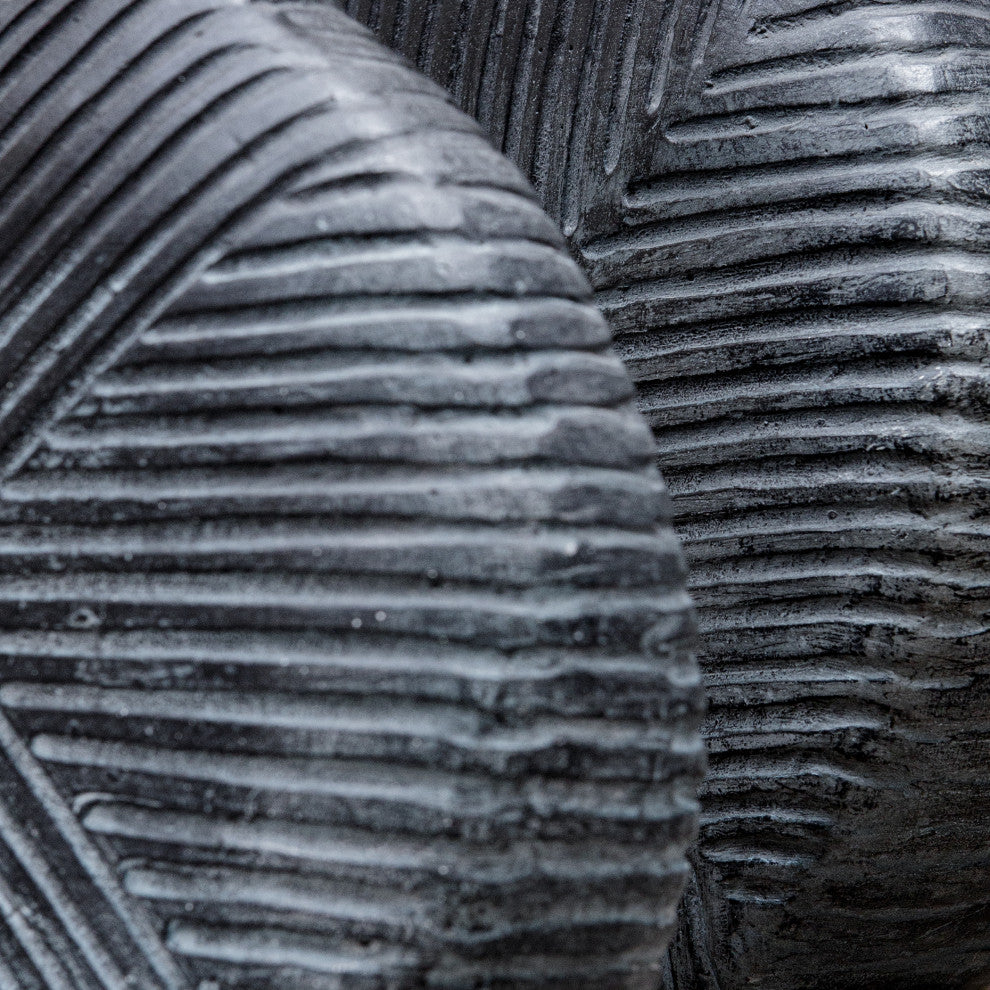 Uttermost Viewpoint Aged Black Vases, Set of 2