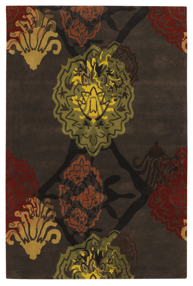 Dharma Contemporary Area Rug, 7''9"x10''6" Rectangle
