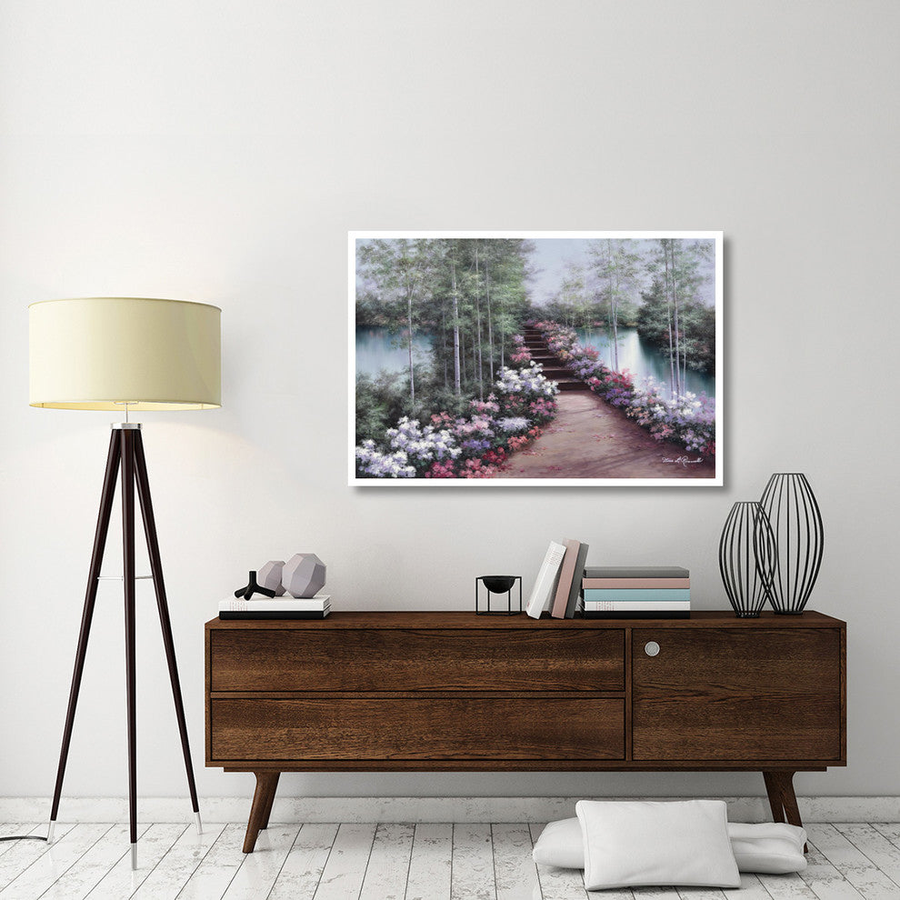 "Bridge of Flowers" Digital Paper Print by Diane Romanello, 50"x34"
