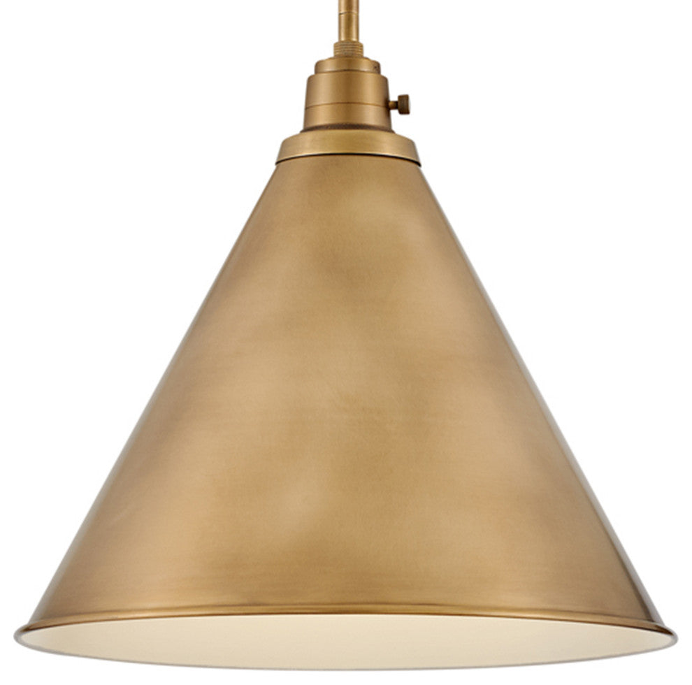 Hinkley Arti 14.5" Medium Pendant Light, Heritage Brass