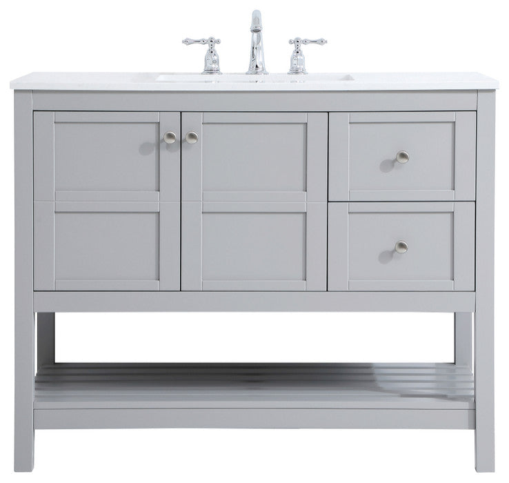Tucker Grey 42" Single Sink Bathroom Vanity