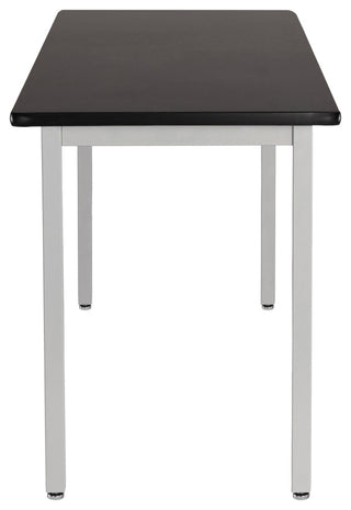 NPS Steel Fixed Height Science Lab Table, 30 X 60 X 30, HPL Top, Grey