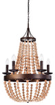 WAREHOUSE OF TIFFANY'S RL8270AB Crelimen 23 in. 5-Light Indoor Bronze Finish