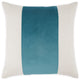 Caleb 21" Square Throw Pillow, Set of 2, Cloud/Peacock