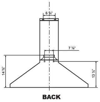Cyclone High-Powered Stainless Steel Wall-Mount Range Hood Pro Collection, 30"