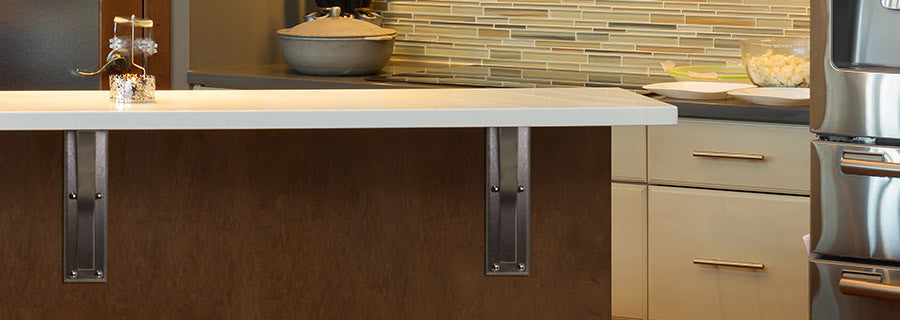 10" x 10" Simplicity Brushed Nickel Corbel