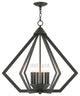Livex Lighting Prism Light Chandelier, Bronze